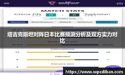 塔吉克斯坦对阵日本比赛预测分析及双方实力对比